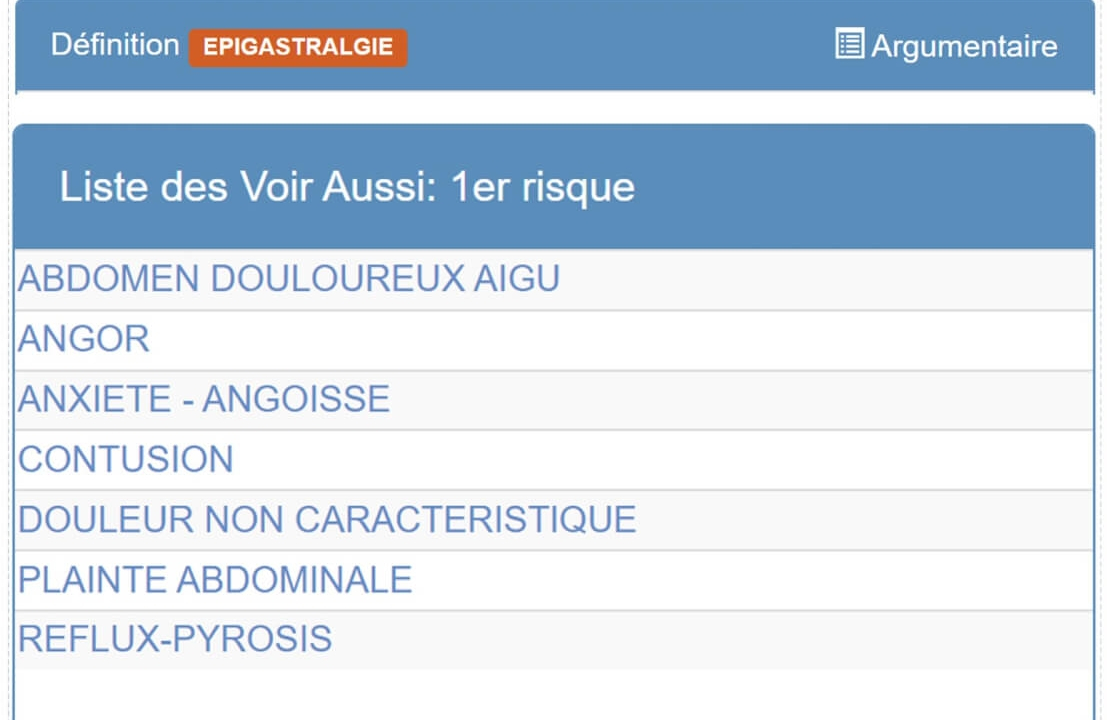 Eliminer le 1er risque d'erreur diagnostique